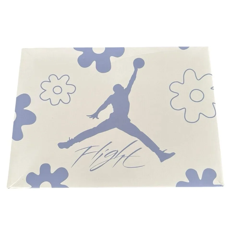 Nike Air Jordan 4 Retro Wmns 11/M 9.5 HV0823-100 White Alumin Blue Forget Me Not